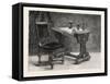 Chair and Table for Breakfast Room, Furniture, 1882-null-Framed Stretched Canvas