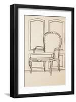 Chair Design II-Irena Orlov-Framed Art Print