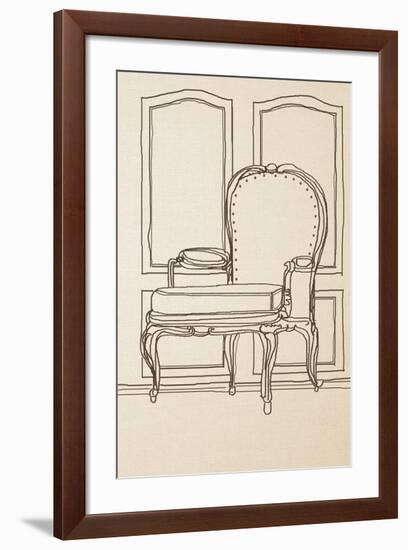 Chair Design II-Irena Orlov-Framed Art Print