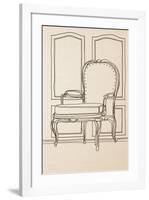 Chair Design II-Irena Orlov-Framed Art Print