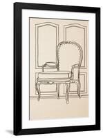 Chair Design II-Irena Orlov-Framed Art Print