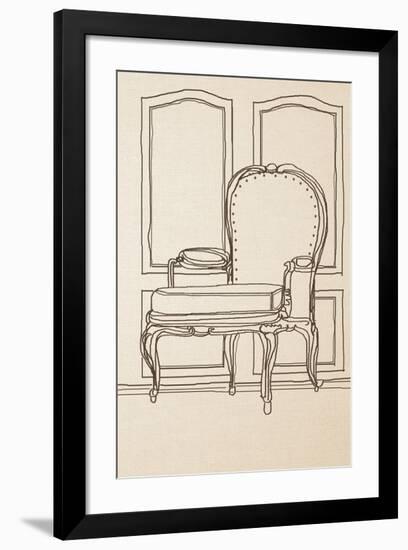 Chair Design II-Irena Orlov-Framed Art Print