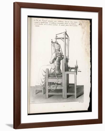 Chair Designed to Correct Deformities of the Spine Holding It in Any Desired Position-Langlume-Framed Art Print