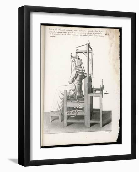 Chair Designed to Correct Deformities of the Spine Holding It in Any Desired Position-Langlume-Framed Art Print