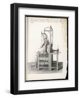 Chair Designed to Correct Deformities of the Spine Holding It in Any Desired Position-Langlume-Framed Art Print