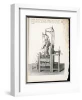 Chair Designed to Correct Deformities of the Spine Holding It in Any Desired Position-Langlume-Framed Art Print