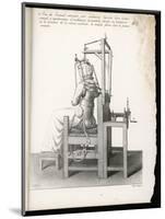 Chair Designed to Correct Deformities of the Spine Holding It in Any Desired Position-Langlume-Mounted Art Print