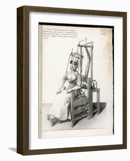 Chair Designed to Correct Deformities of the Spine Holding Neck and Body in Any Desired Position-Langlume-Framed Art Print