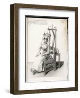 Chair Designed to Correct Deformities of the Spine Holding Neck and Body in Any Desired Position-Langlume-Framed Art Print