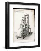 Chair Designed to Correct Deformities of the Spine Holding Neck and Body in Any Desired Position-Langlume-Framed Art Print