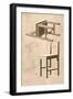 Chair Drawings-null-Framed Art Print