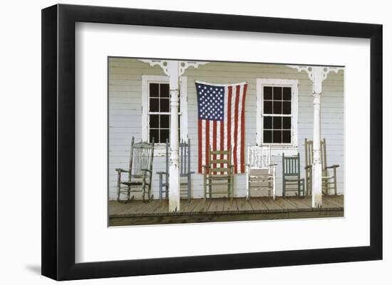 Chair Family with Flag-Zhen-Huan Lu-Framed Art Print