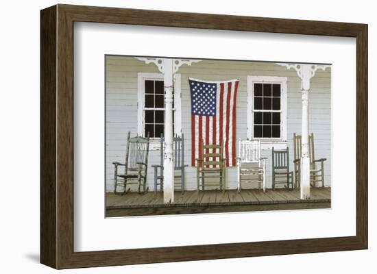 Chair Family with Flag-Zhen-Huan Lu-Framed Art Print