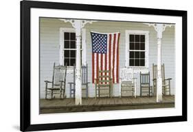 Chair Family with Flag-Zhen-Huan Lu-Framed Art Print