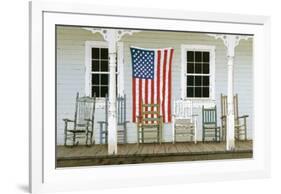 Chair Family with Flags-Zhen-Huan Lu-Framed Giclee Print