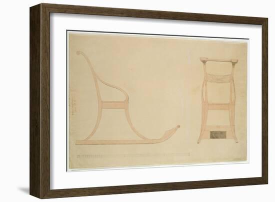 Chair For a Sleigh-Caspar David Friedrich-Framed Giclee Print