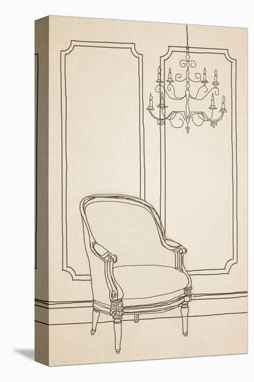 Chair Foyer II-Irena Orlov-Stretched Canvas