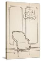 Chair Foyer II-Irena Orlov-Stretched Canvas