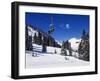 Chair Lift Carries Skiers at Alta, Alta Ski Resort, Salt Lake City, Utah, USA-Kober Christian-Framed Photographic Print