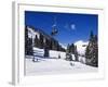 Chair Lift Carries Skiers at Alta, Alta Ski Resort, Salt Lake City, Utah, USA-Kober Christian-Framed Photographic Print