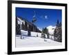 Chair Lift Carries Skiers at Alta, Alta Ski Resort, Salt Lake City, Utah, USA-Kober Christian-Framed Photographic Print