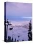 Chair Lift in the Early Morning, 2010 Winter Olympic Games Site, Whistler, British Columbia, Canada-Aaron McCoy-Stretched Canvas