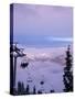 Chair Lift in the Early Morning, 2010 Winter Olympic Games Site, Whistler, British Columbia, Canada-Aaron McCoy-Stretched Canvas