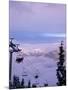 Chair Lift in the Early Morning, 2010 Winter Olympic Games Site, Whistler, British Columbia, Canada-Aaron McCoy-Mounted Photographic Print