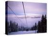 Chair Lift in the Early Morning, 2010 Winter Olympic Games Site, Whistler, British Columbia, Canada-Aaron McCoy-Stretched Canvas