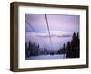 Chair Lift in the Early Morning, 2010 Winter Olympic Games Site, Whistler, British Columbia, Canada-Aaron McCoy-Framed Photographic Print