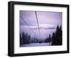 Chair Lift in the Early Morning, 2010 Winter Olympic Games Site, Whistler, British Columbia, Canada-Aaron McCoy-Framed Photographic Print