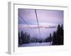 Chair Lift in the Early Morning, 2010 Winter Olympic Games Site, Whistler, British Columbia, Canada-Aaron McCoy-Framed Photographic Print