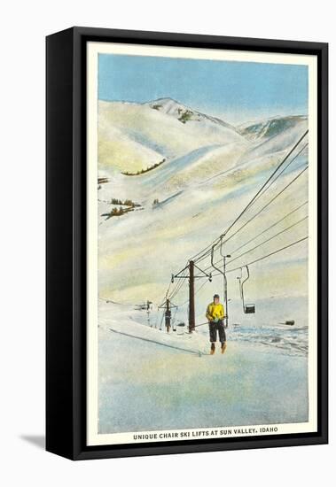 Chair Lift, Sun Valley, Idaho-null-Framed Stretched Canvas