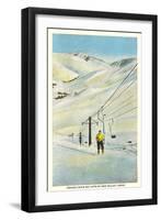 Chair Lift, Sun Valley, Idaho-null-Framed Art Print