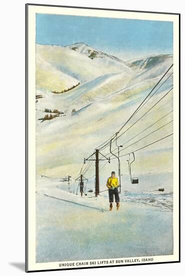 Chair Lift, Sun Valley, Idaho-null-Mounted Art Print