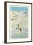 Chair Lift, Sun Valley, Idaho-null-Framed Art Print