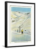 Chair Lift, Sun Valley, Idaho-null-Framed Art Print