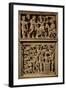 Chair of Bishop Maximian, Inlaid Wood and Ivory Paleochristian Sculpture, from Ravenna, Italy-null-Framed Giclee Print