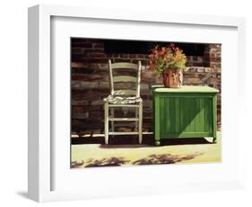 Chair on Sally's Patio-Helen J. Vaughn-Framed Giclee Print