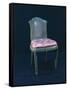 Chair, Upholstered in Shagreen, France-null-Framed Stretched Canvas