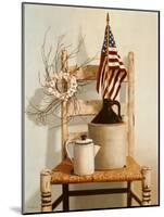 Chair with Jug and Flag-Cecile Baird-Mounted Art Print