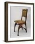 Chair with Upholstered Seat and Back-null-Framed Giclee Print