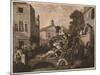 'Chairing the Members', Plate IV from 'The Humours of an Election', 1757-William Hogarth-Mounted Giclee Print