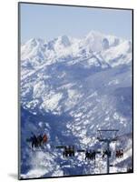 Chairlift Taking Skiers to the Back Bowls of Vail Ski Resort, Vail, Colorado, USA-Kober Christian-Mounted Photographic Print