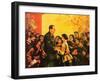 Chairman Mao Receiving in Person the Little Generals of the Red Guards, June 1967-null-Framed Giclee Print