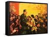 Chairman Mao Receiving in Person the Little Generals of the Red Guards, June 1967-null-Framed Stretched Canvas