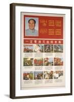 Chairman Mao's Opposition Compared to Diseases-null-Framed Art Print