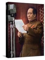 Chairman Mao Zedong Proclaiming the Founding of the People's Republic of China-Chinese Photographer-Stretched Canvas