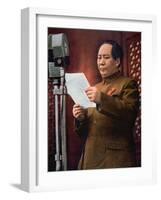 Chairman Mao Zedong Proclaiming the Founding of the People's Republic of China-Chinese Photographer-Framed Giclee Print