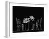 Chairs and Music Stands For the Budapest String Quartet-Gjon Mili-Framed Photographic Print